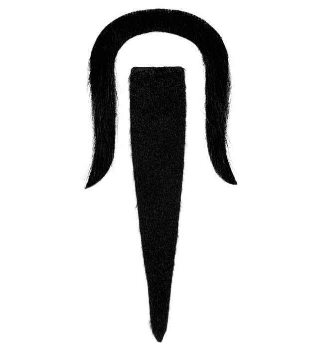 "BARBE ET MOUOSTACHE CHINOIS" adhésives - noires