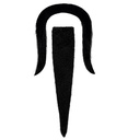 "BARBE ET MOUOSTACHE CHINOIS" adhésives - noires