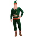 "ASSISTANT DU PÈRE NOEL" (veste, pantalon, sur-chaussures, bonnet avec oreilles)