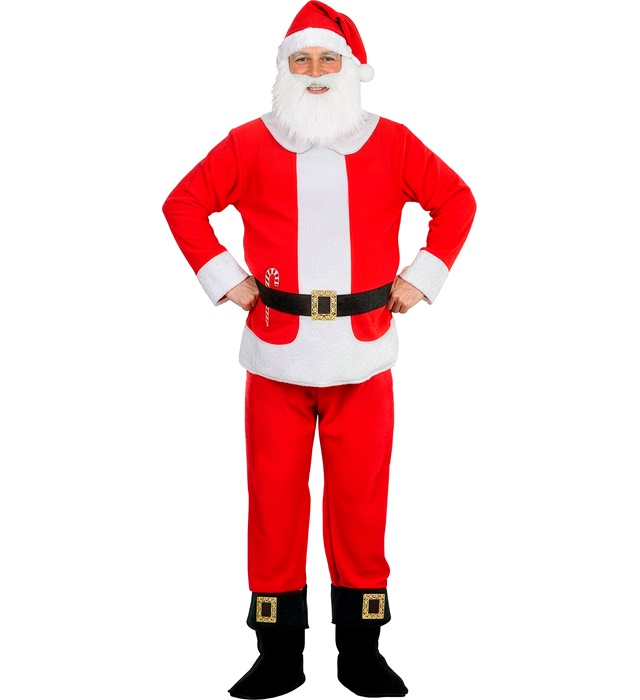 "PÈRE NOEL" (casaque avec ventre doublé, pantalons avec surbottes, chapeau avec barbe)