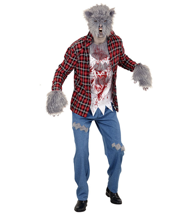 "LOUP-GAROU" (chemise avec T-shirt, pantalon, gants, masque)