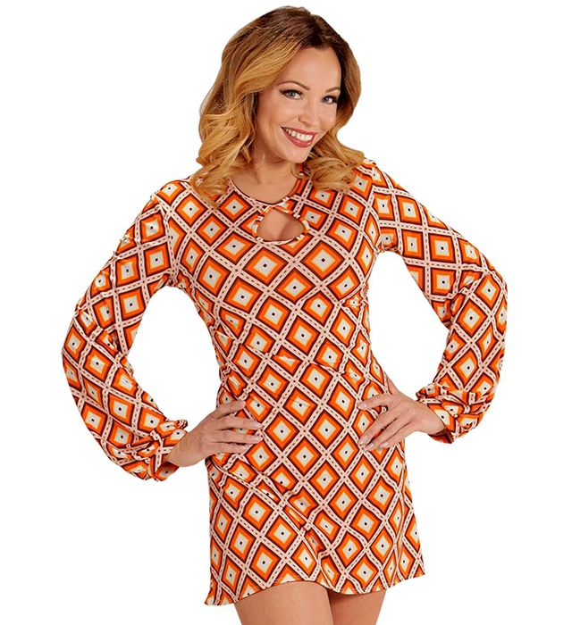 "THE 70s GROOVY STYLE - rhombus" (robe)