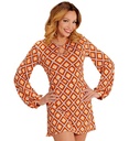 "THE 70s GROOVY STYLE - rhombus" (robe)