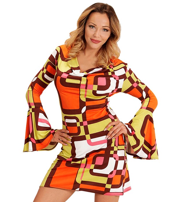 "THE 70s GROOVY STYLE - tubes" (robe)