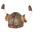 "CASQUE VIKING AVEC FOURRURE" aspect cuir