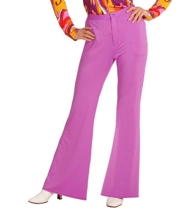 [09125] "THE 70s GROOVY STYLE - violet" (pantalon) (S/M)