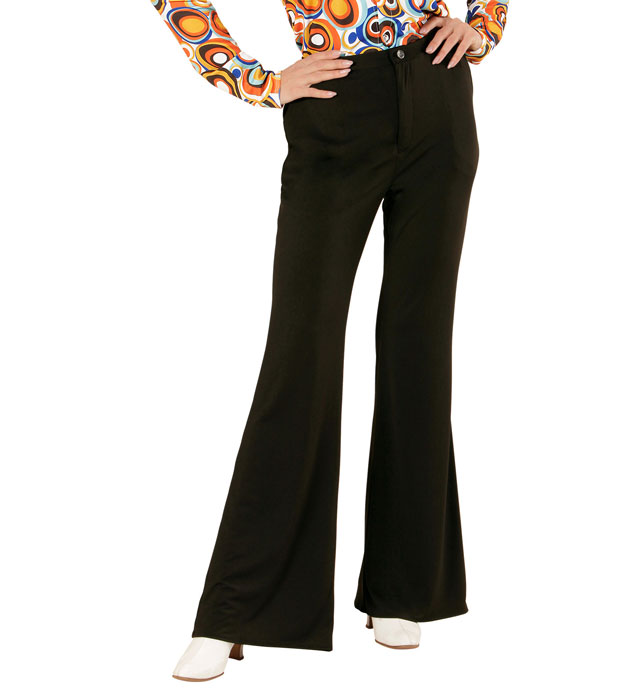 [09129] "THE 70s GROOVY STYLE - noir" (pantalon) (S/M)