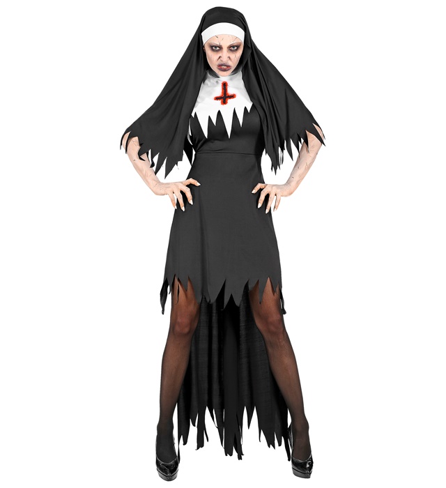 "NONNE HORREUR" (robe avec jupon, coiffe)