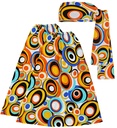 "THE 70s GROOVY STYLE - bubbles" (bandeau et jambière)