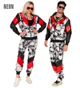 "COSTUME CRANES NOIR/ROUGE" (veste, pantalon)