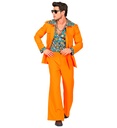 "THE 70s DISCO STYLE - orange" (veston avec chemise, pantalon)