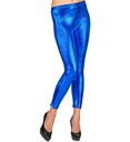 "LEGGINGS BLEU METALLISE"