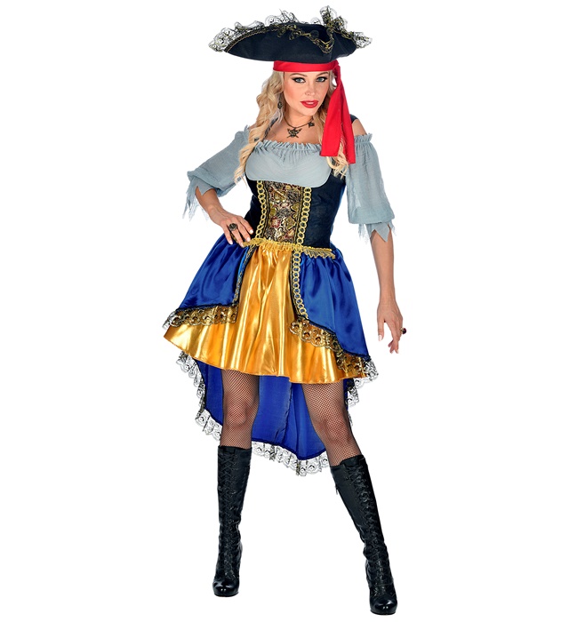 "CAPITAINE PIRATE" (robe avec chemise, chapeau)
