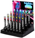 Boite Display avec "24 CRAYONS DE MAQUILLAGE FLUO" - 3,5 ml (6 x fluo rose, fluo jaune, fluo vert, fluo orange)