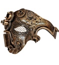 "DEMI-MASQUE STEAMPUNK CUIVRE"