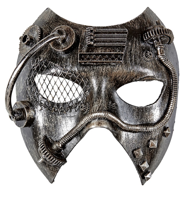 "MASQUE STEAMPUNK ARGENT"