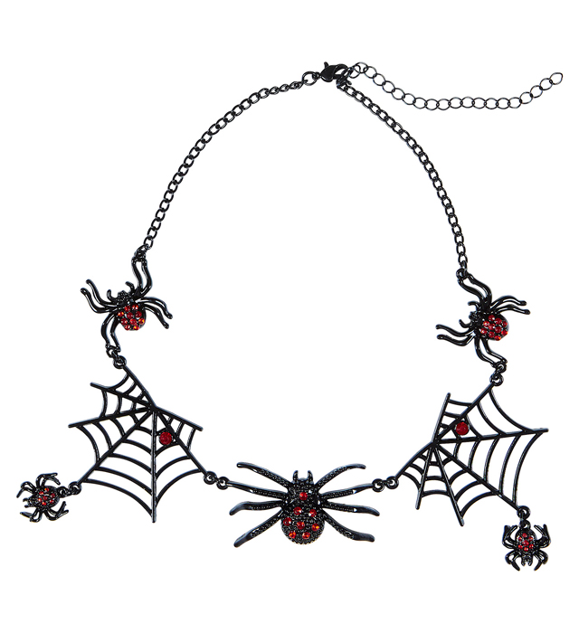 [09662] "COLLIER ARAIGNEE STRASS"