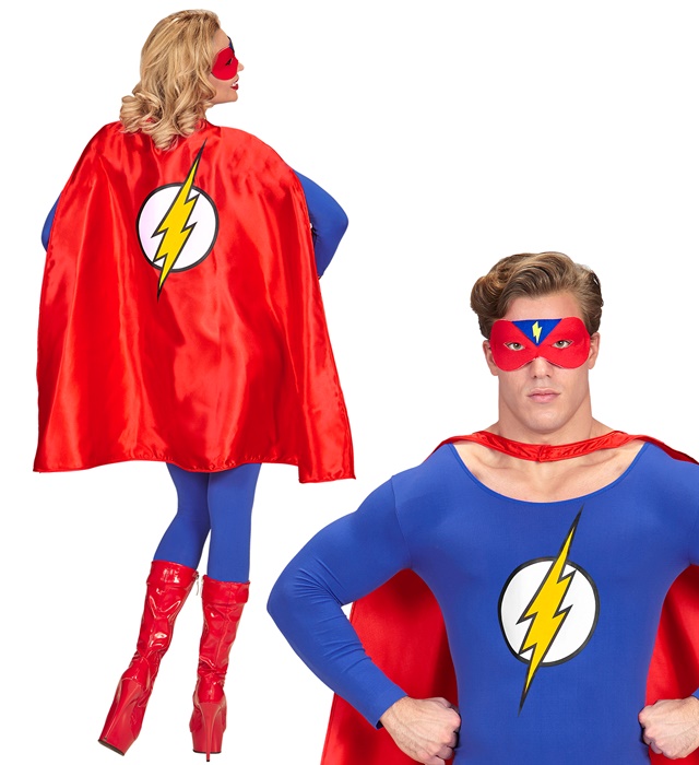 [09683] "SUPER-HEROS" (cape, masque) - 85 cm