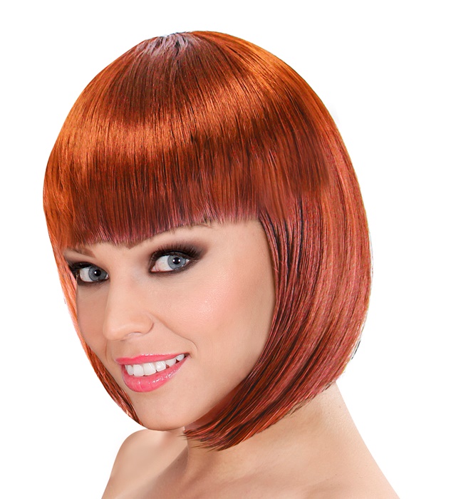 "COPPER LOU LOU WIG" in box