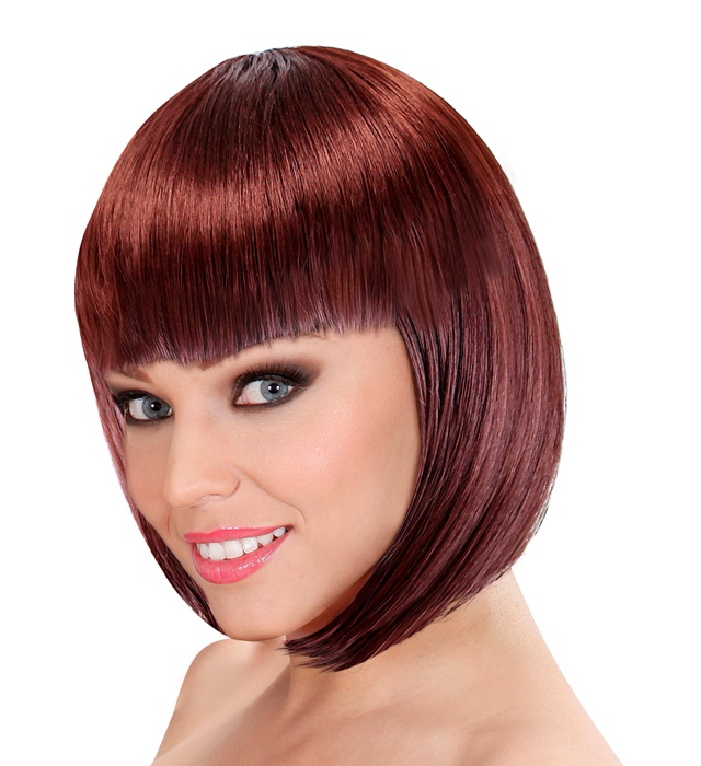 "BROWN LOU LOU WIG" in box