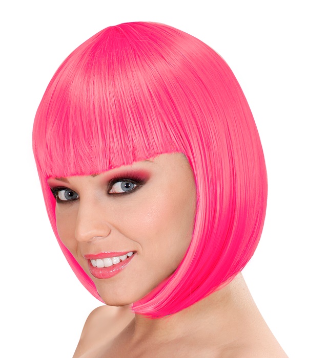 [09756] "HOT PINK LOU LOU WIG" in box