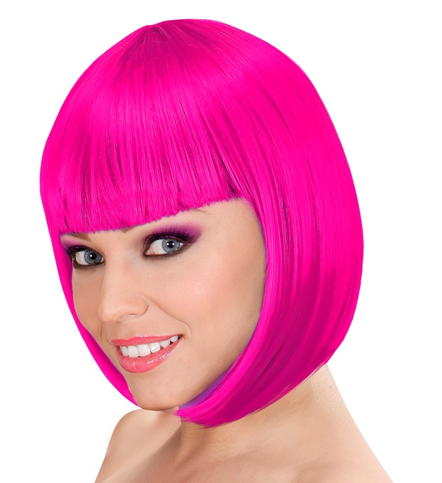 [09757] "FUCHSIA LOU LOU WIG" in box