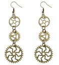 paires de "BOUCLES D'OREILLES STEAMPUNK"