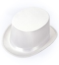 "CHAPEAU HAUT DE FORME BLANC" 13 cm