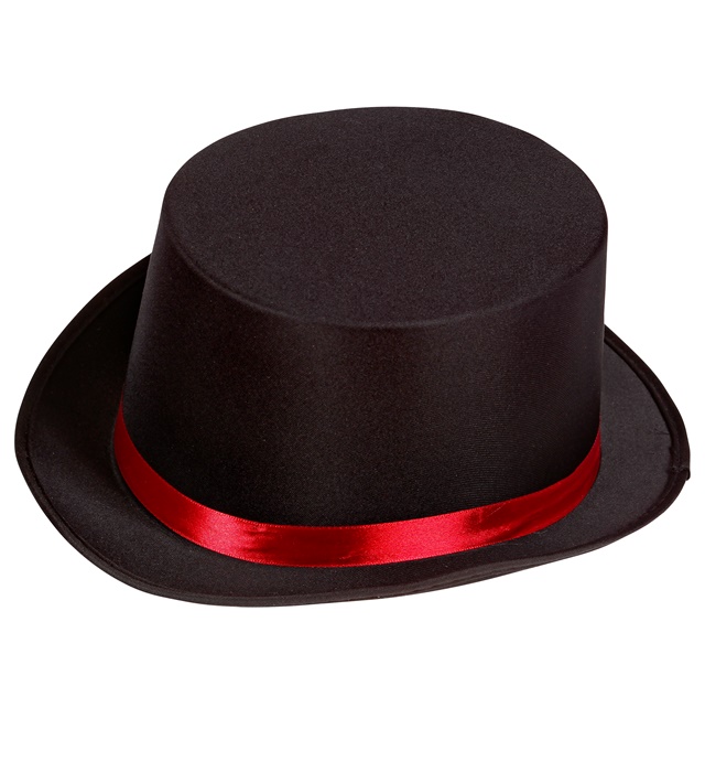 "CHAPEAU DIRECTEUR DE CIRQUE" NOIR - 13 cm