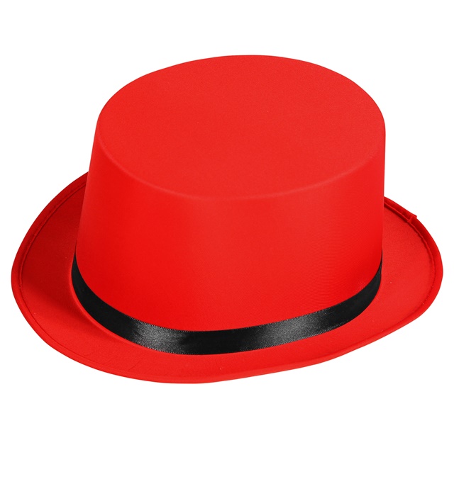 "CHAPEAU DIRECTEUR DE CIRQUE" ROUGE - 13 cm