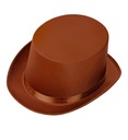 "CHAPEAU HAUT DE FORME MARRON" - 13 cm