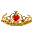 "DIADEME OR AVEC PIERRES PRECIEUSES ROUGES"