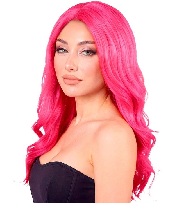 [09806] "PERRUQUE ROXY ROSE VIF" en boite