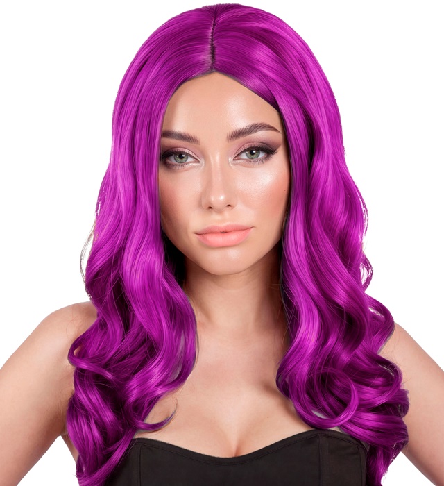 [09808] "PERRUQUE ROXY VIOLET" en boite