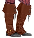 paire de "COUVRE-BOTTES MARRONS" aspect cuir