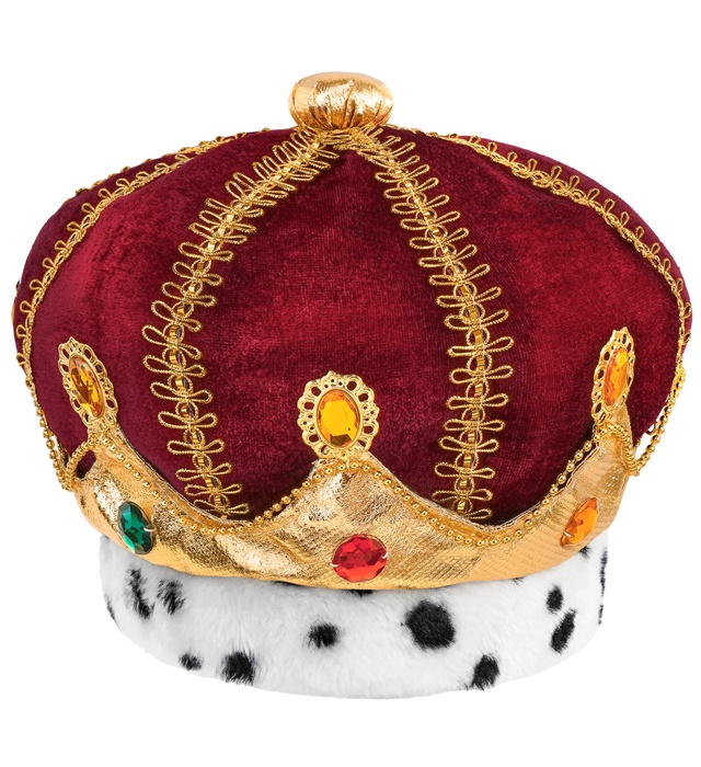 "COURONNE ROYALE AVEC PIERRES PRECIEUSES"