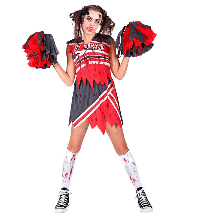 POM POM GIRL ZOMBIE (haut, jupe, pom pom)