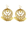 paire de "BOUCLES D'OREILLES OR AVEC PIECES DE MONNAIE"