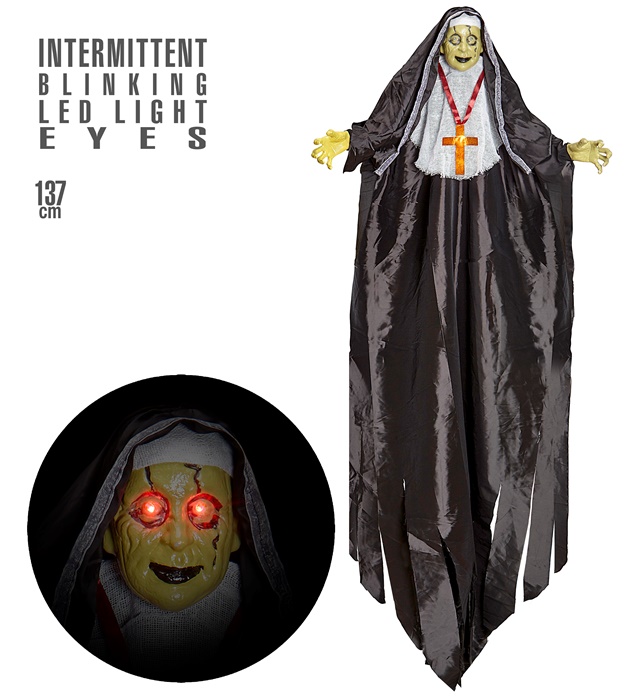 NONE POSSEDEE AVEC YEUX CLAIRS LED CLIGNOTANTS PAR INTERMITTENCE 137 CM