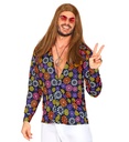"THE 70s GROOVY STYLE - blue flowers" (chemise)