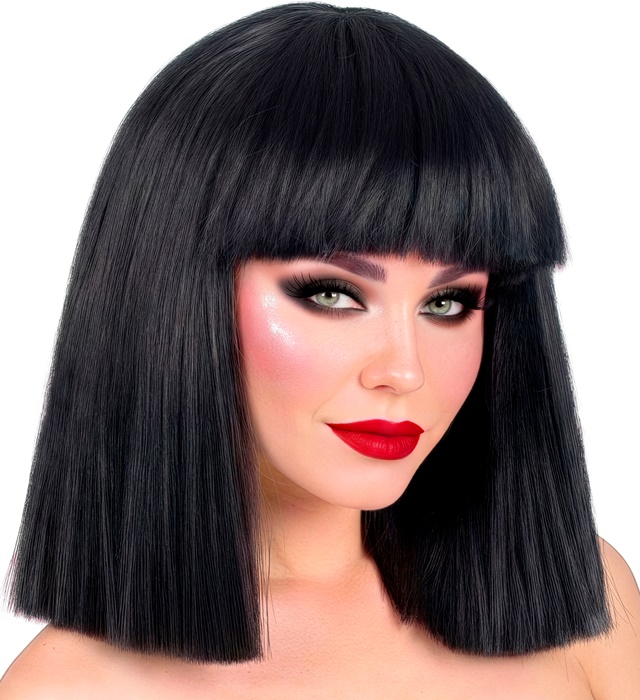 "PERRUQUE SHOWGIRL" noire - en boite