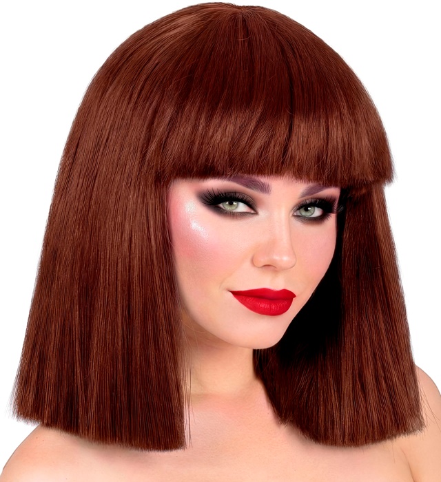 "PERRUQUE SHOWGIRL" brune - en boite