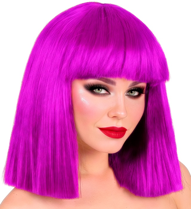 [10268] "PERRUQUE SHOWGIRL" violet - en boite