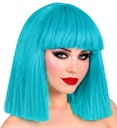 "PERRUQUE SHOWGIRL" bleu azur - en boite