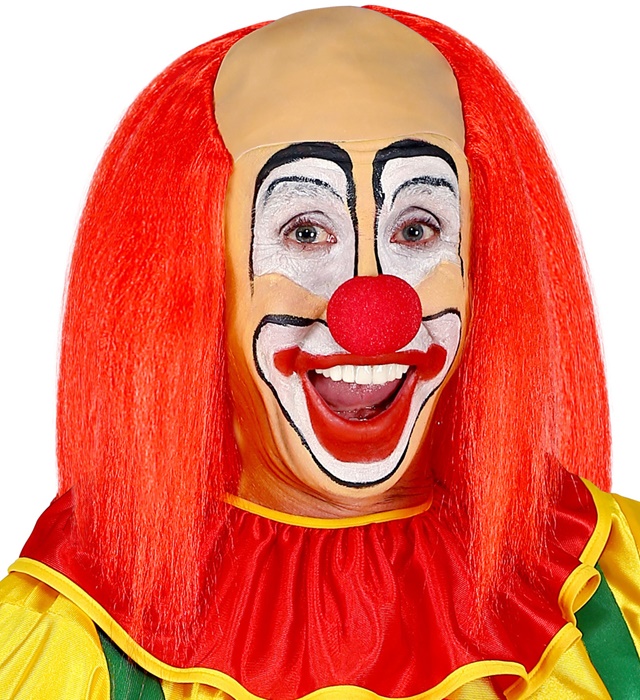 "COIFFE DE CLOWN AVEC CHEVEUX ROUGES"