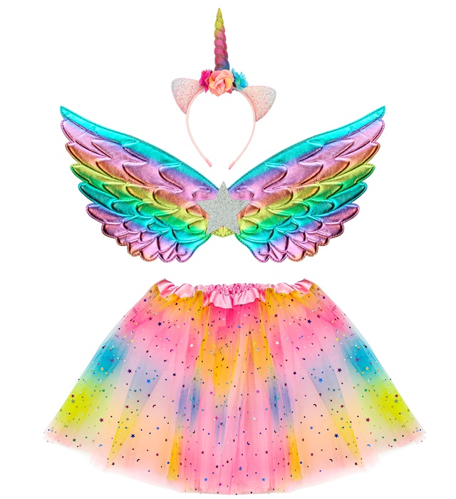 "LICORNE" (tutu, ailes, coiffe)