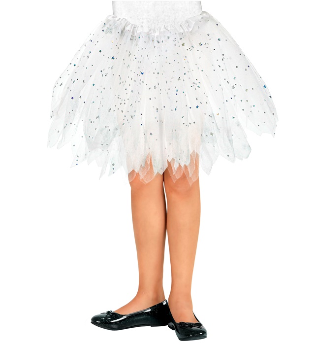 [10324] "TUTU BRILLANT BLANC" 30 cm