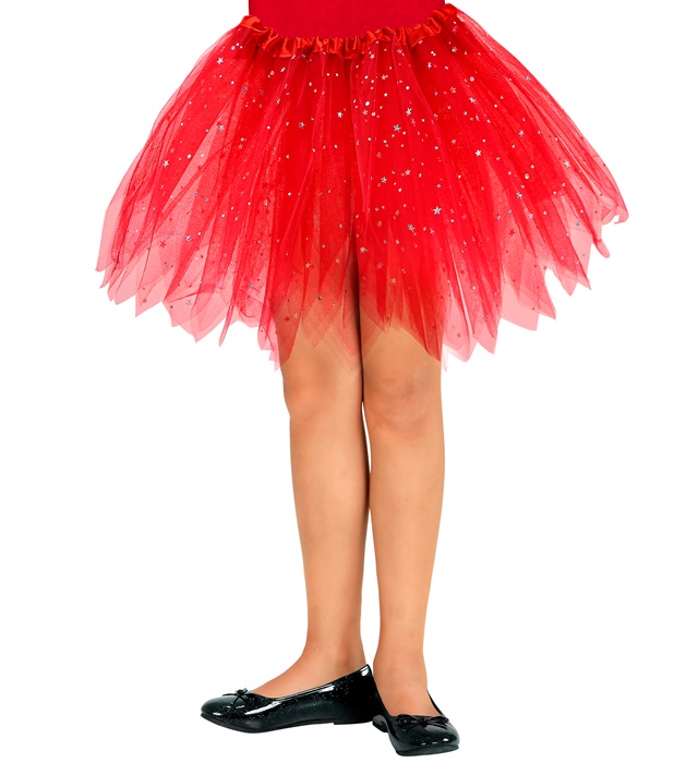 [10326] "TUTU BRILLANT ROUGE" 30 cm