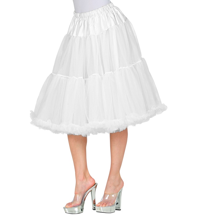 [10349] "JUPE/JUPON EN TULLE BLANC" 65 cm