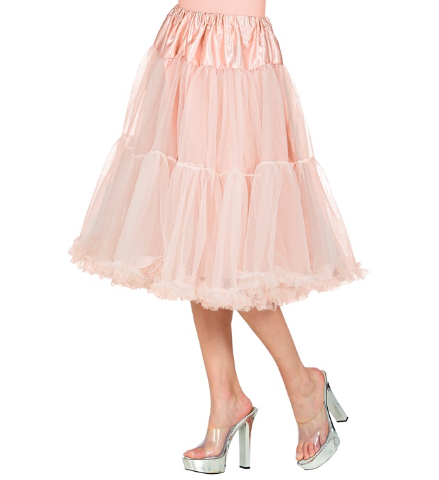[10353] "JUPE/JUPON EN TULLE ROSE ANTIQUE" 65 cm